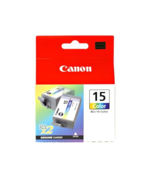 Canon BCI-15 Tank Color Cartridge X 2