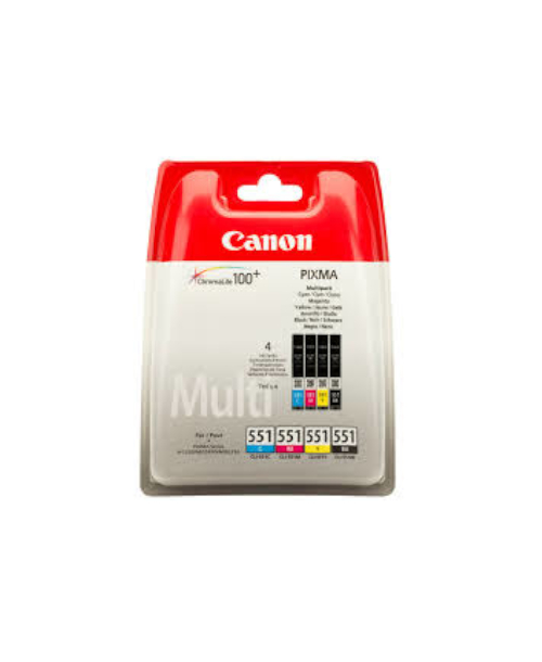 Canon CLI-551 Pack B C Y M Cartridge