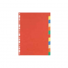 ELBA Dividers A4 Cardboard 12tab Ass Col