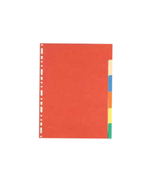 ELBA Dividers A4 Cardboard 6tab Ass Col