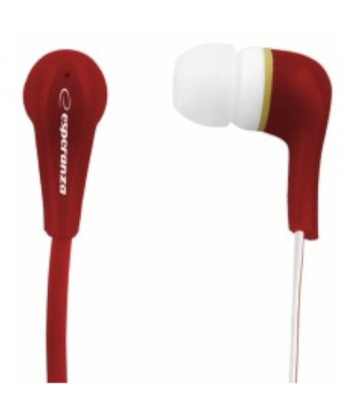 ESPERANZA STEREO EARPHONES LOLLIPOP RED