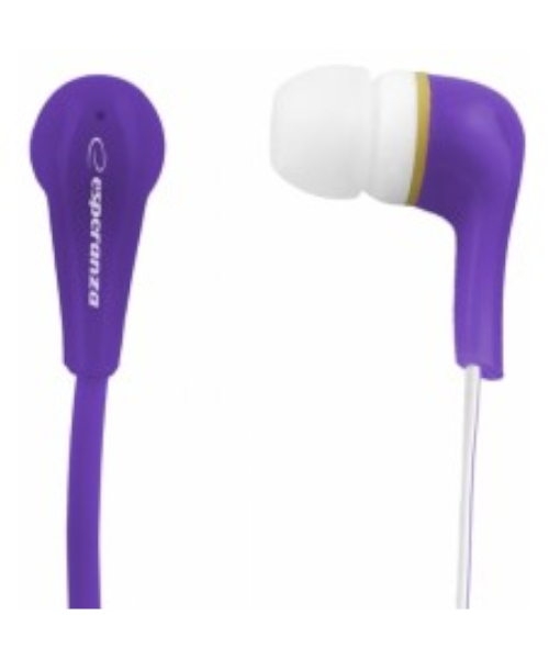 ESPERANZA STEREO EARPHONES LOLLIPOP VIOLET