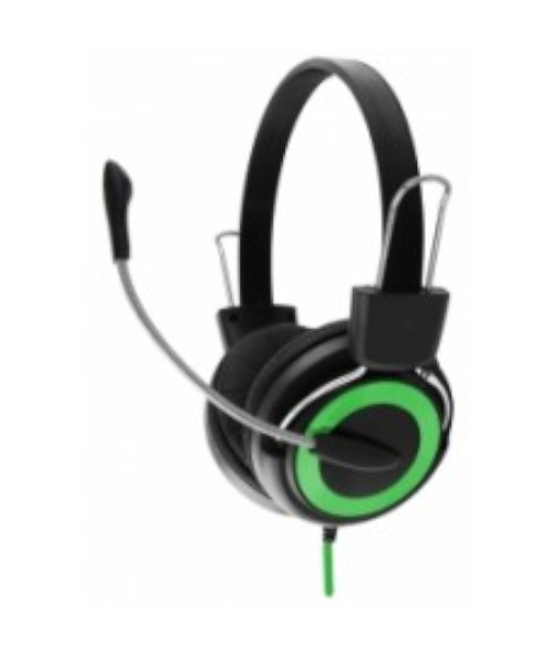 ESPERANZA STEREO HEADPHONES WITH MICROPHONE FALCON GREEN