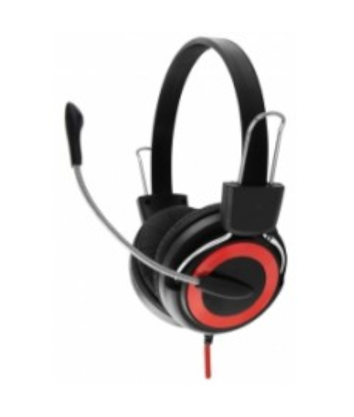 ESPERANZA STEREO HEADPHONES WITH MICROPHONE FALCON RED