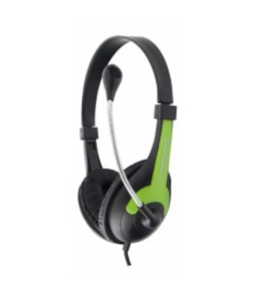 ESPERANZA STEREO HEADPHONES WITH MICROPHONE ROOSTER GREEN