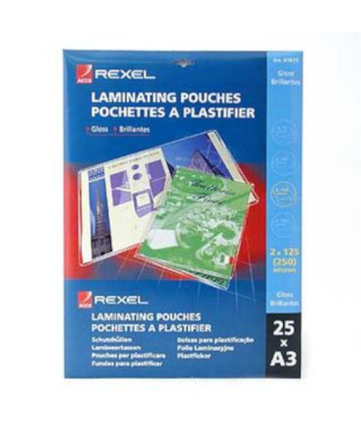 GBC A3 Laminating Pouches 150micron x 25 sheets
