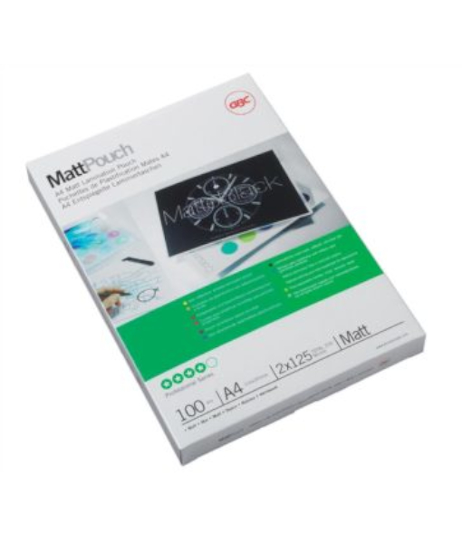 GBC A4 Laminating Pouches High Speed 250 micron x 100 sheets