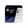 HP Q5942XD (42X) toner black high yield x 2