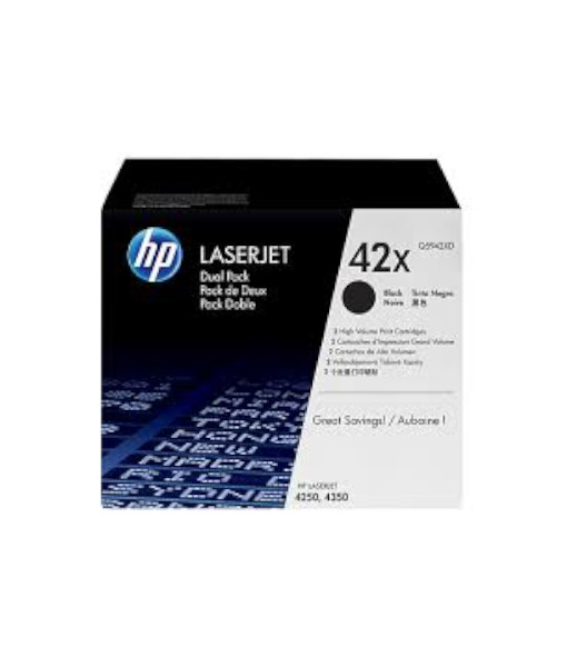 HP Q5942XD (42X) toner black high yield x 2