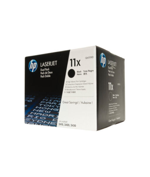 HP Q6511XD (11XD) toner black high yield x 2