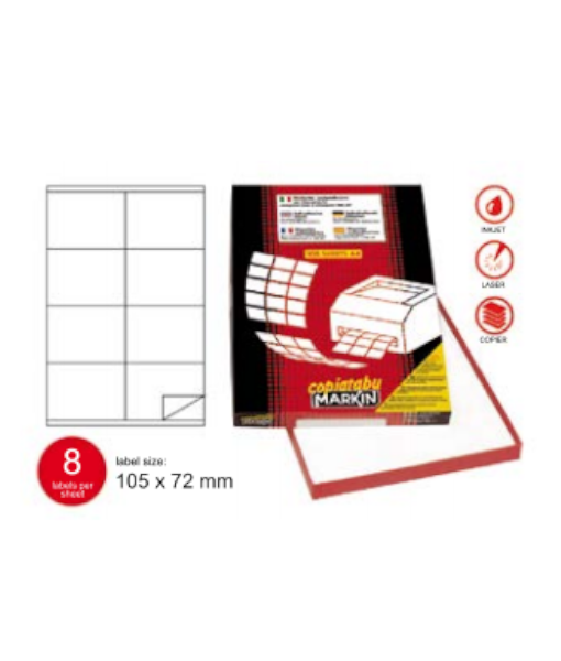 Markin labels 105×72