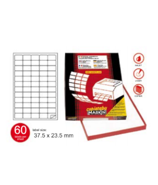 Markin labels 37.5×23.5