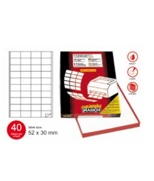 Markin labels 52×30