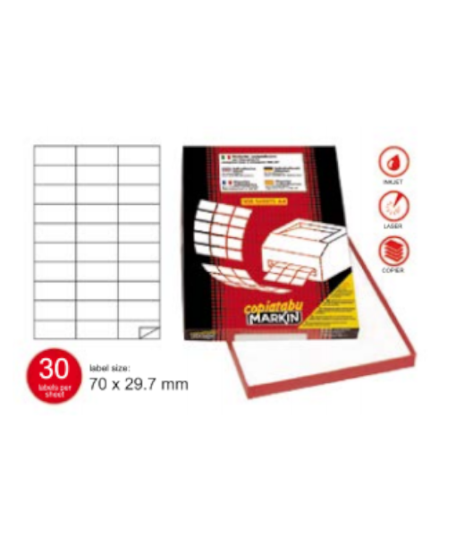 Markin labels 70×29.7