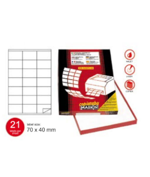 Markin labels 70×40