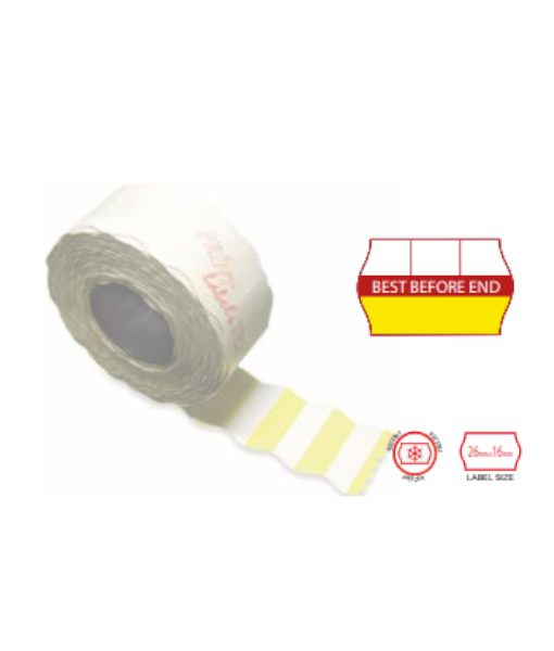 Pre Print labels 2616 2 col freeze 6 Best Before End