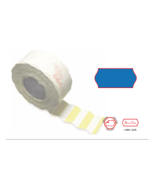 Print labels 2612 blue removable 1 Fasson