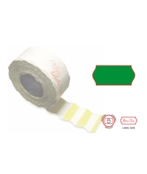 Print labels 2612 fl green permanent 4