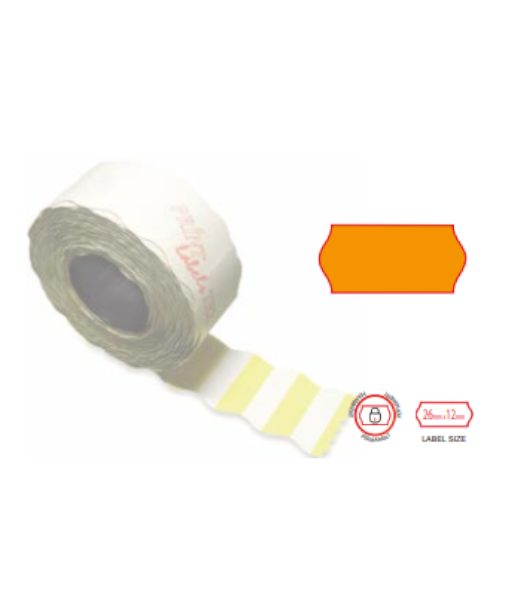 Print labels 2612 fl orange permanent 4