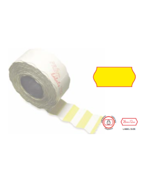 Print labels 2612 fl yellow permanent 4