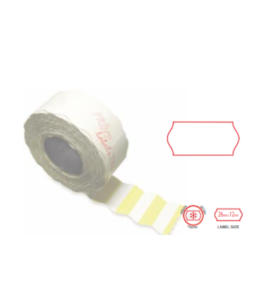 Print labels 2612 white freeze 6