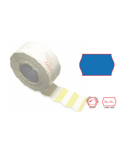 Print labels 2616 blue removable 1 Fasson
