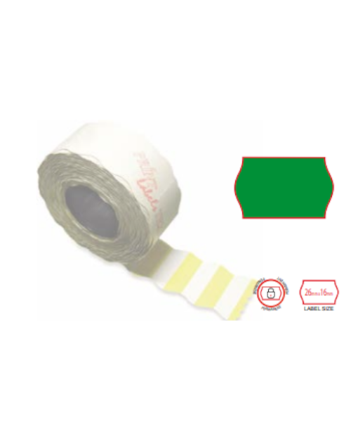 Print labels 2616 fl green permanent 4
