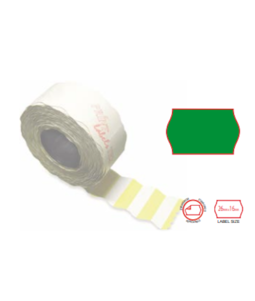 Print labels 2616 fl green removable 1