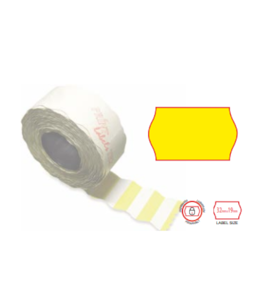 Print labels 3219 fl yellow permanent 4