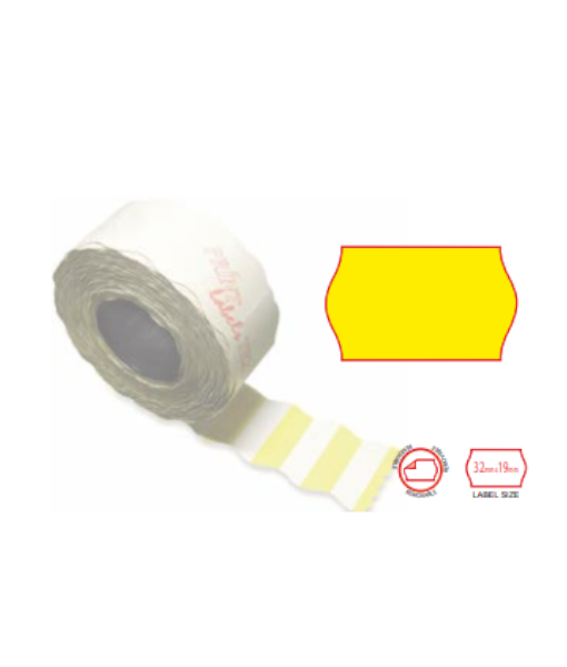 Print labels 3219 fl yellow removable 1