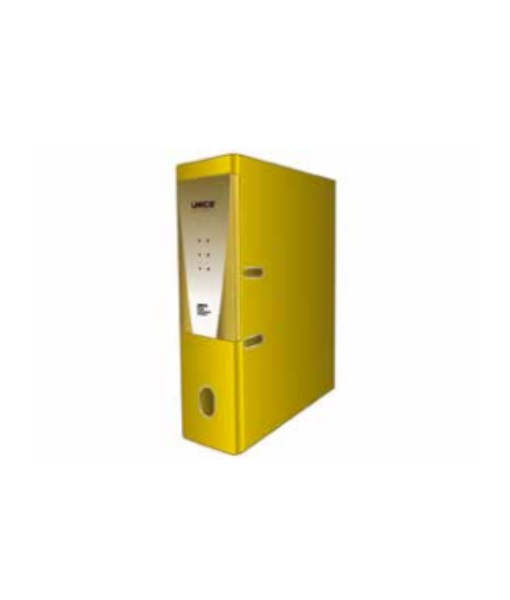 UNICO Lever Arch File Int 22×30 80mm Yellow
