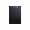 CLIP BOARD SINGLE LEAF BLACK PVC