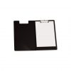 CLIP BOARD TWO LEAF BLACK PVC