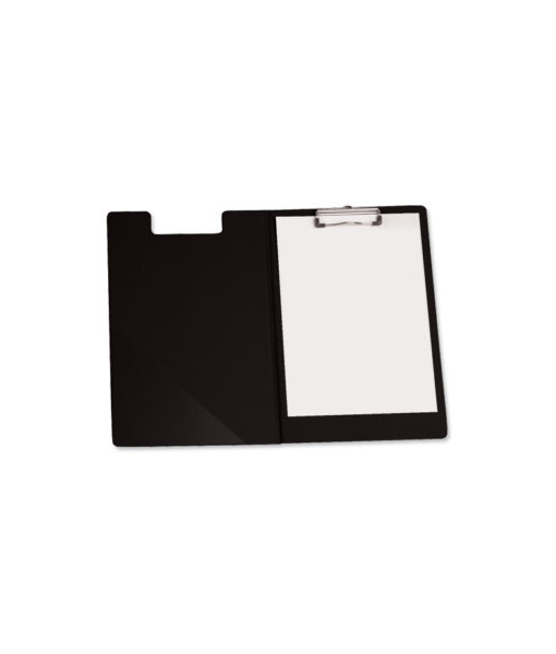 CLIP BOARD TWO LEAF BLACK PVC