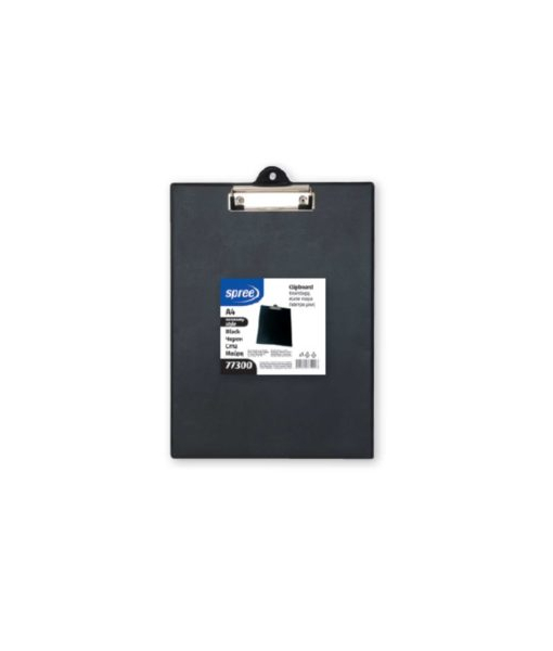 CLIPBRD SINGLE A4 BLACK (77300)