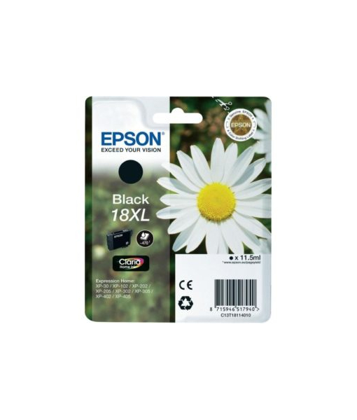 Epson T18114 18XL Black Cartridge Epson T18114 18XL Black Cartridge