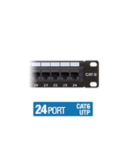 PATCH PANEL 19- UTP CAT6 24 PORT