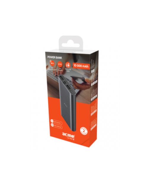 ACME PB15G POWER BANK, 10000mAh, Space Gray