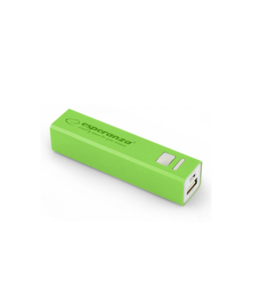 ESPERANZA POWER BANK ERG 2400MAH GREEN