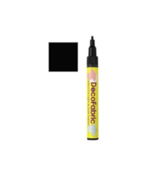 FABRIC MARKER BROAD TIP 520 BLACK UCHIDA