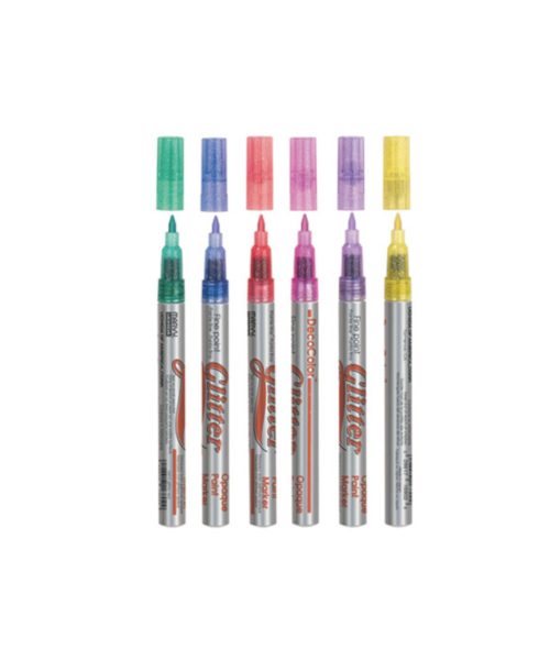 GLITTER DECO MARKER FINE 160-S BLUE UCHIDA