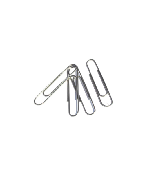 PAPER CLIPS 50mm x100 NICKEL