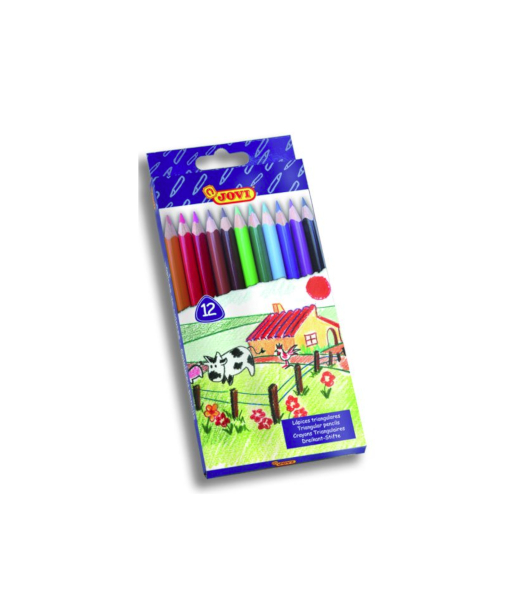 PENCIL COLOURS TRIANGLE x12 JOVI