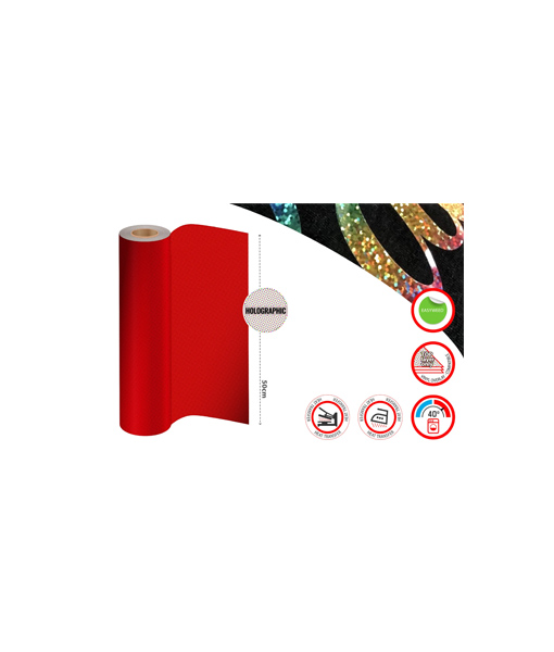 Heat-Transfer-Vinyl-Holo-Red-007