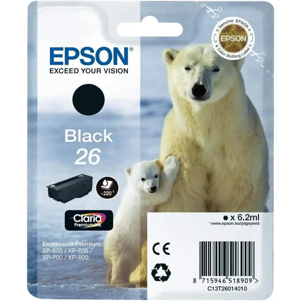 Epson 26 / 26XL Ink Cartridge [T26]