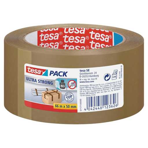 Heavy-Duty Brown Packaging Tape (50mm x 66m)