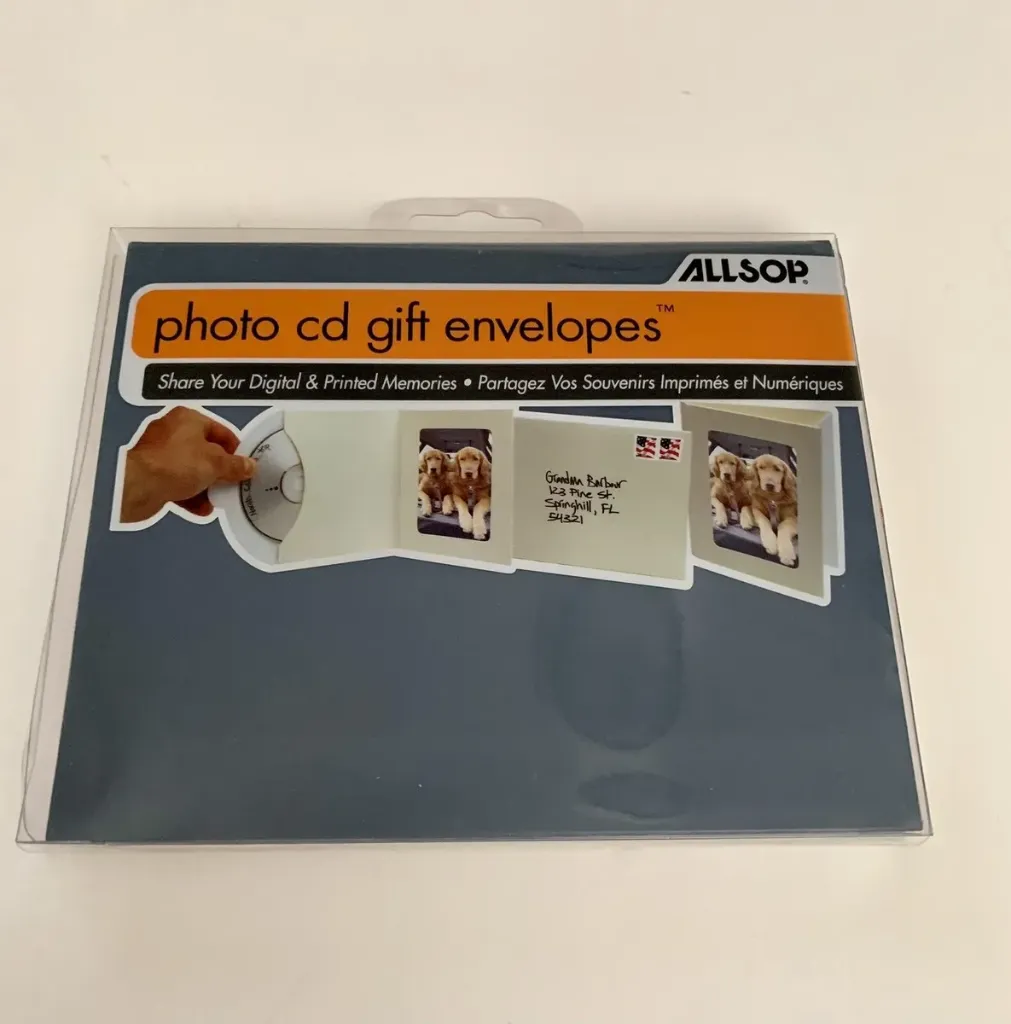 [AL-CA-06231] Allsop Photo CD/DVD Gift Envelopes – Pack of 3 (29206)