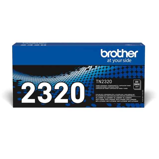 [DE-LTBR-TN2320] Brother TN-2320 Original Black High-Yield Toner Cartridge – 2,600 Pages (84439990)