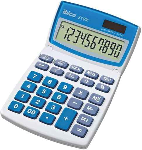 Ibico 210X 10-Digit Desktop Calculator Blister Pack (IB410154)
