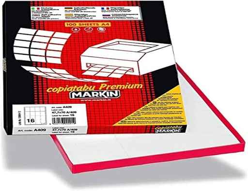 Copiatabu Markin Round White Labels Ø60mm (Ref. R310)